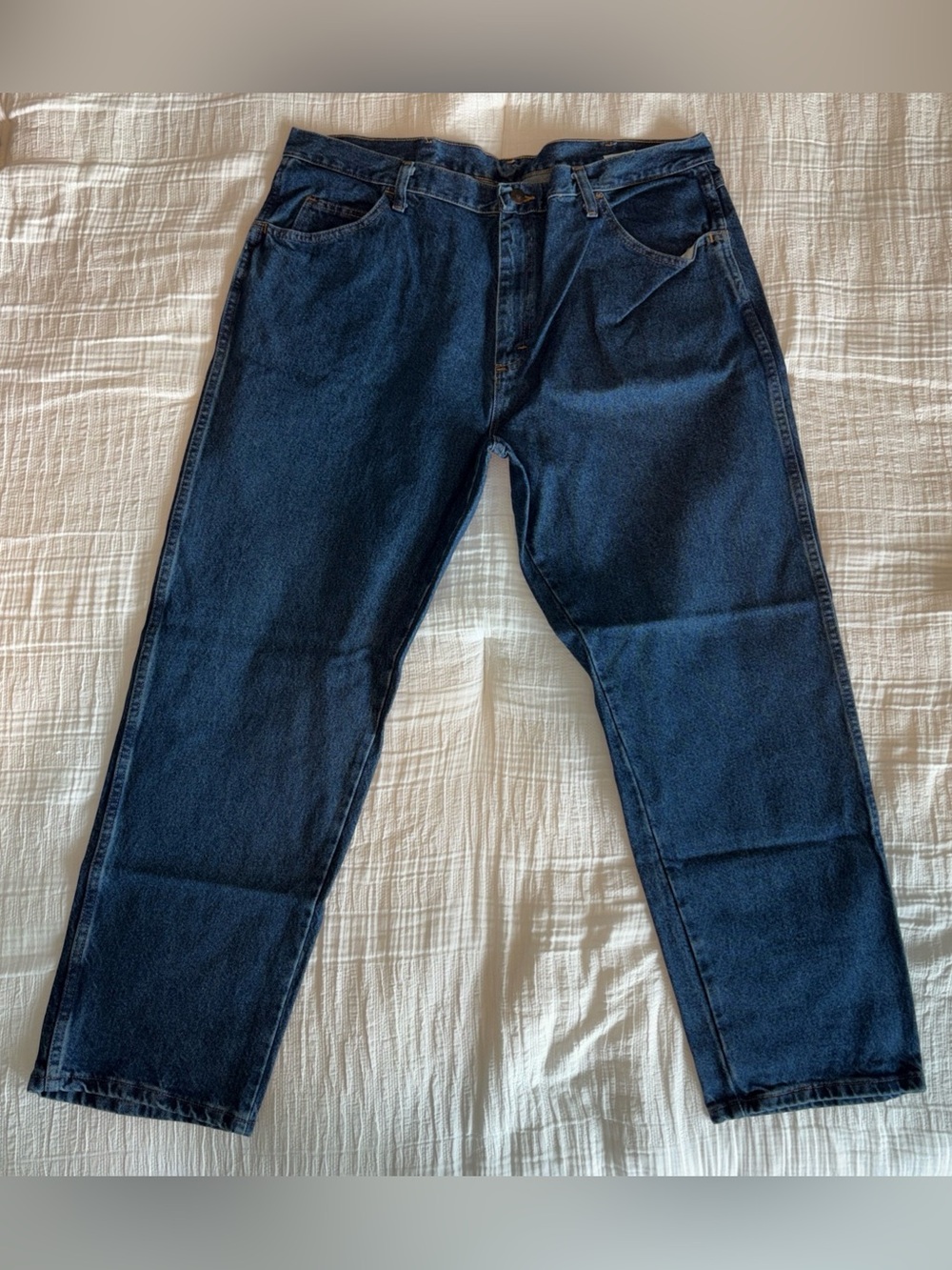Wrangler Rustler Heavyweight Denim Jeans Men's 40 x 29 Relaxed fit Blue